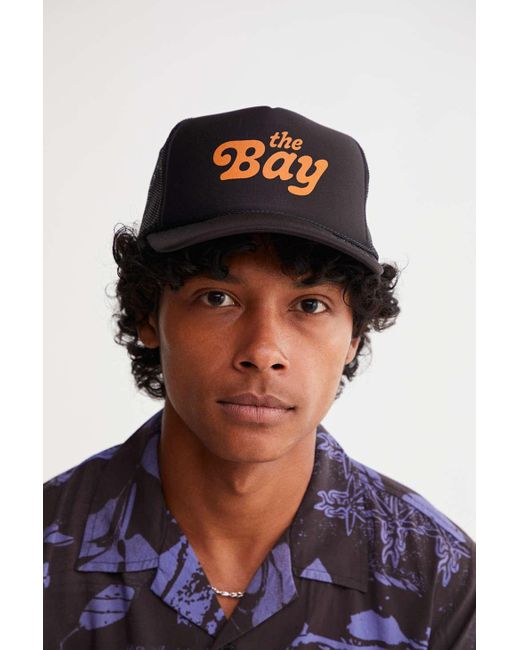Urban Outfitters The Bay Trucker Hat in Black for Men Lyst