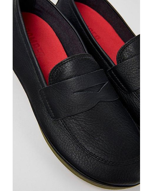 Camper Gray Right Leather Loafer Flat