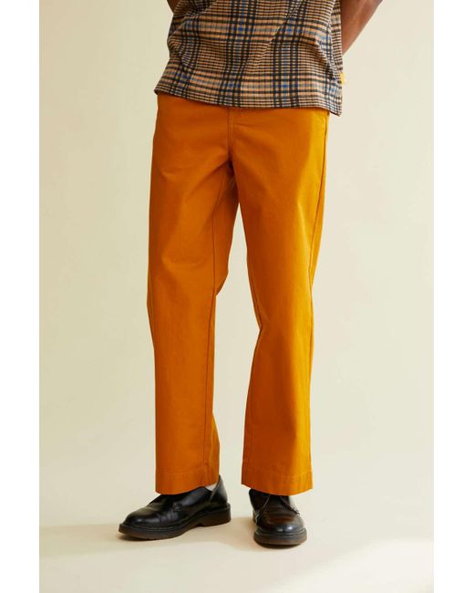 Urban Outfitters Orange Uo Baggy Skate Fit Chino Pant for men
