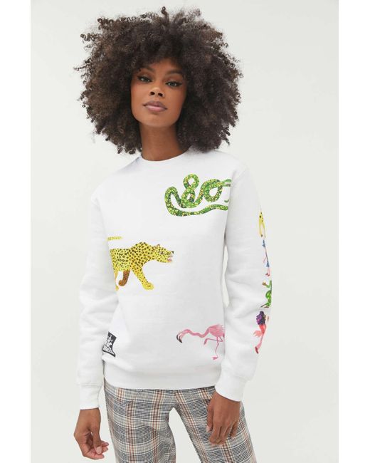 Urban Outfitters Multicolor Eric Carle Art Crew Neck Sweatshirt