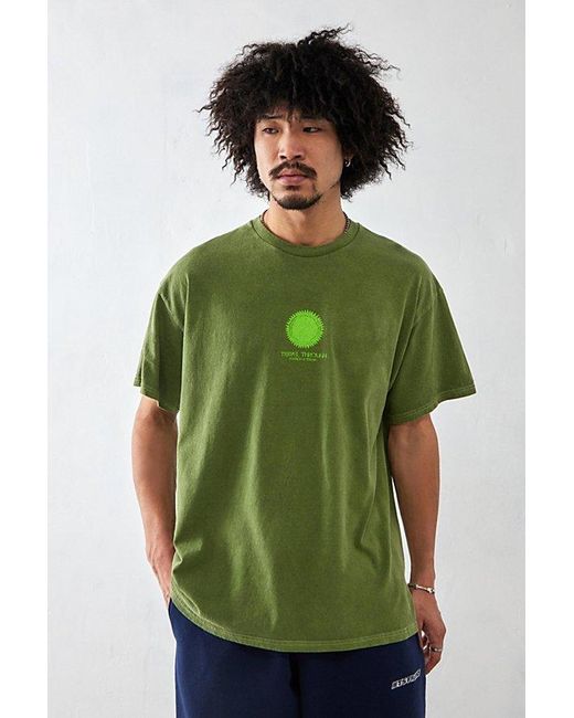Urban Outfitters Green Uo Travel Through T-Shirt Top for men