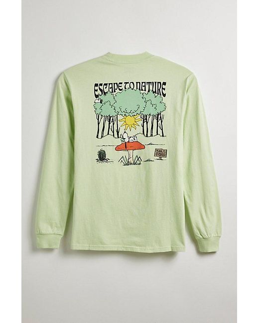 Parks Project Green X Peanuts Uo Exclusive Escape Long Sleeve Tee for men