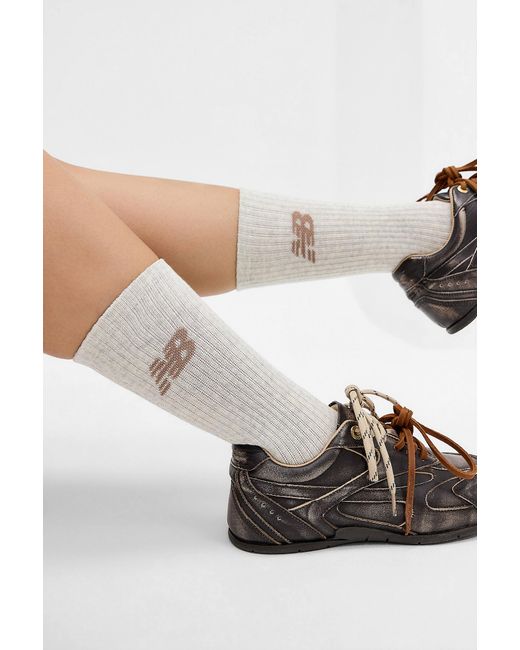 New Balance Multicolor Neutral Socks 3-pack S At Urban Outfitters