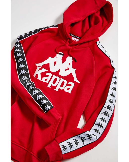 Kappa 222 Banda Hurtado Hoodie in Red for Men | Lyst Canada