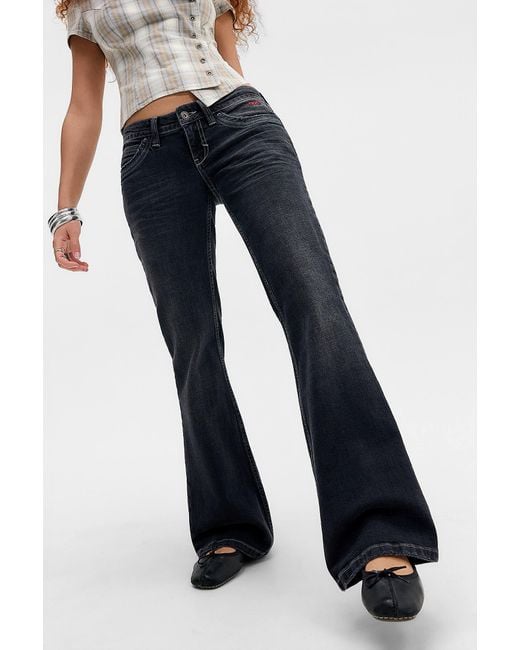 BDG Blue Miko Flare Western Jeans