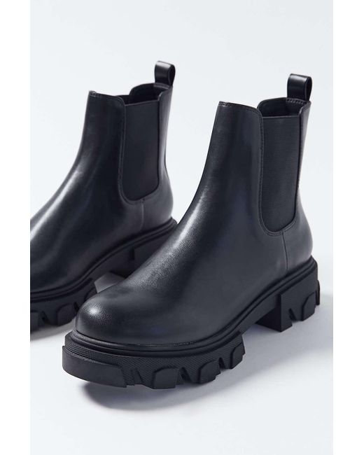 Urban Outfitters Uo Mira Chunky Chelsea Boot in Black | Lyst