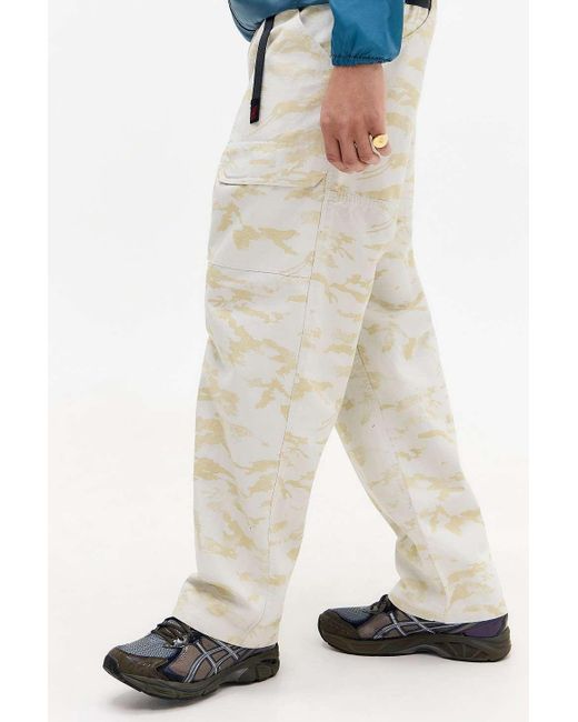 Gramicci Blue Camo Eqt Canvas Trousers for men