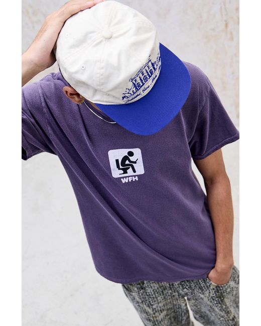 Urban Outfitters Uo Purple Wfh T-shirt for men
