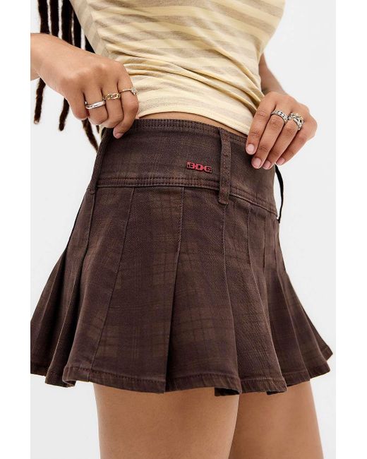 BDG Brown Jayda Mini Kilt