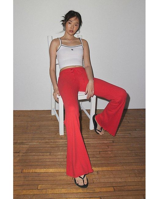 Out From Under Red Easy Does It Flare Pant