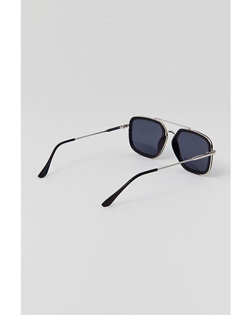 Urban Outfitters Black Nate Combo Navigator Sunglasses for men