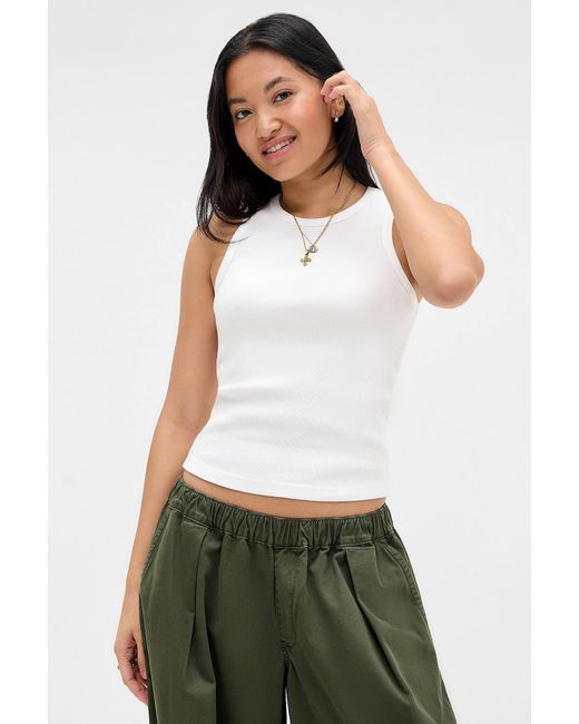 Urban Outfitters White Uo Alina Tank Top