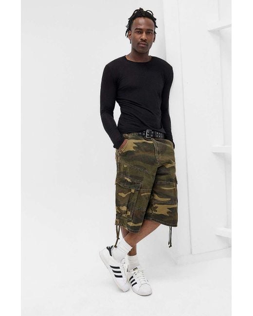 Jaded London Camo Cadet Baggy Shorts 30 At Urban Outfitters in