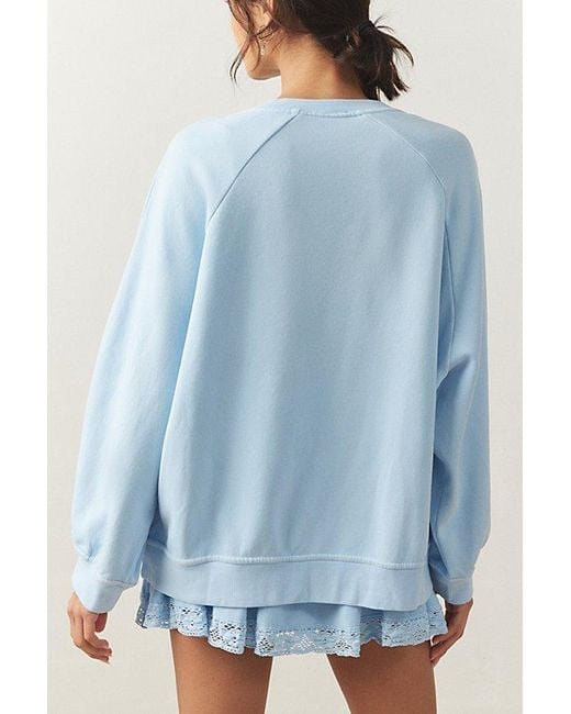 Out From Under Blue Jayden Lace-Inset Sweatshirt