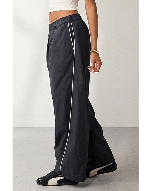 BDG Blue Best Yet Baggy Wide Leg Track Pant