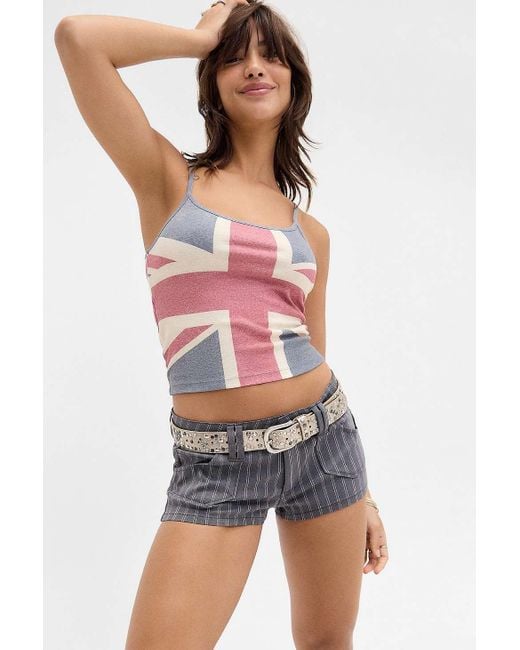 Urban Outfitters Red Uo Union Jack Flag Cami