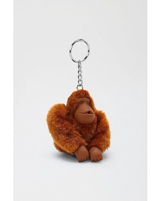 Kipling White Sven Monkey Keychain