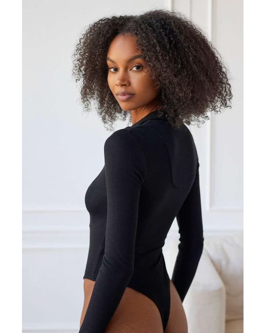 Out From Under Bree Zip-Up Bodysuit