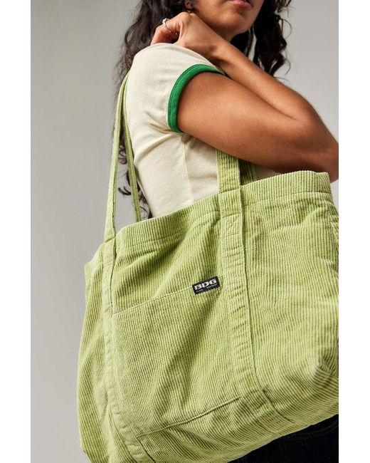 BDG Green Tab Corduroy Tote Bag