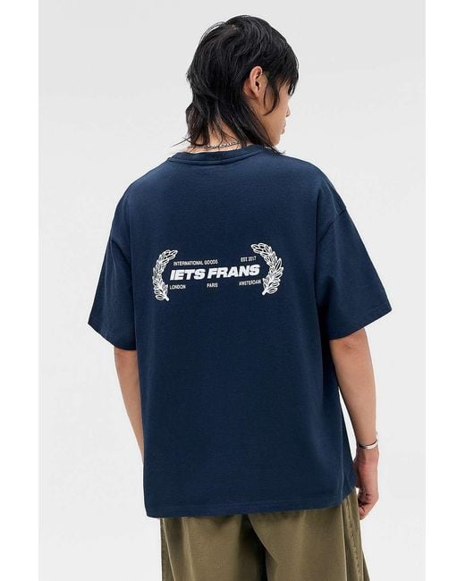 iets frans Blue Navy Wreath T-shirt for men