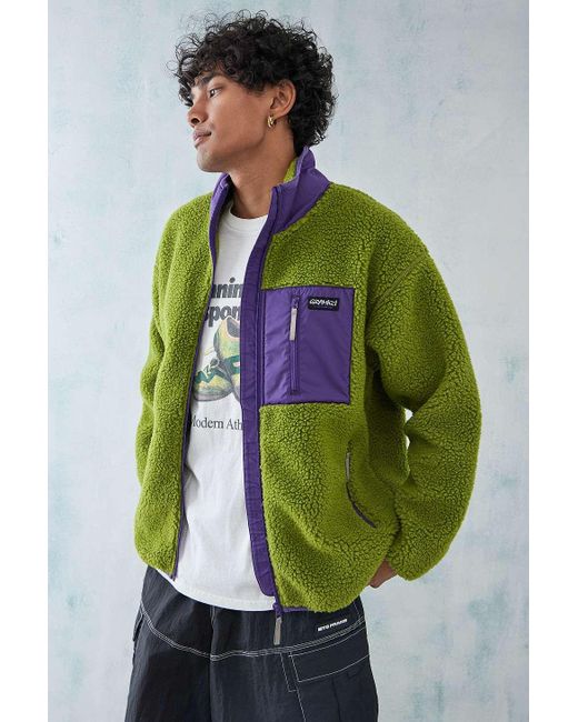 Gramicci Green Dusted Lime Sherpa Jacket for men