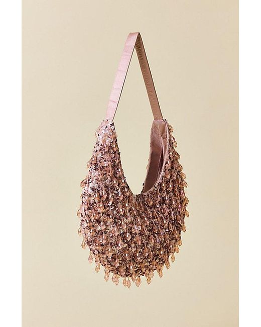 Kimchi Blue Natural Bombshell Beaded Bag