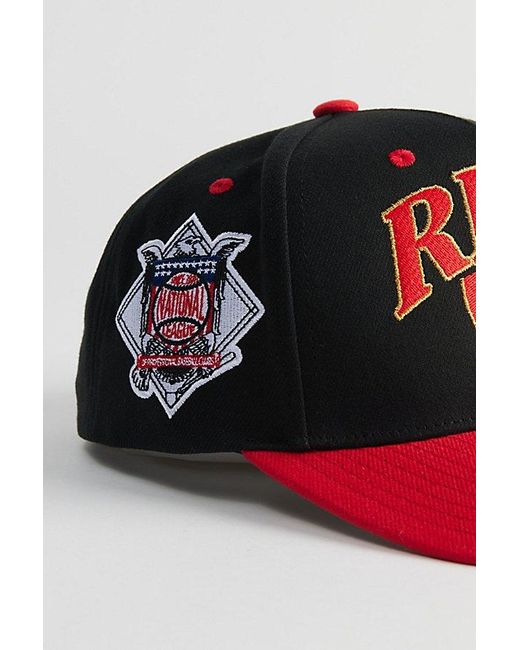 Mitchell & Ness Crown Jewels Pro Coop Reds Snapback Hat for men