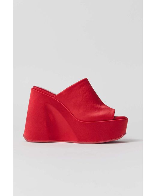 Jeffrey Campbell Red High Up Wedge Heel