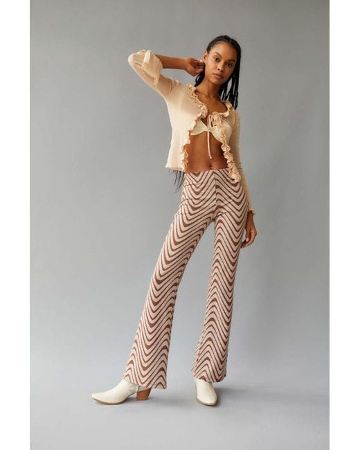 Urban Outfitters Uo Bryn Pull On Flare Pant in Brown