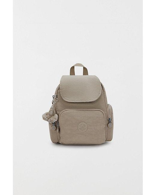 Kipling White City Zip Nylon Mini Backpack