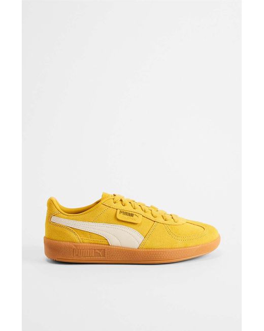 PUMA Yellow Palermo Trainers