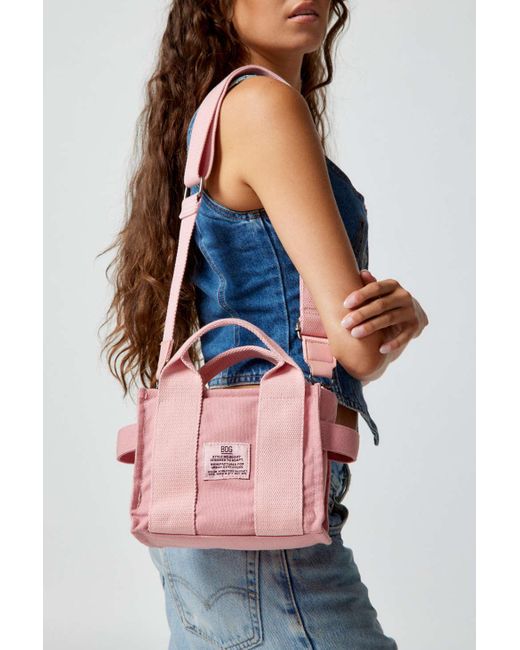 BDG Serena Mini Tote Bag In Pink,at Urban Outfitters in Blue | Lyst