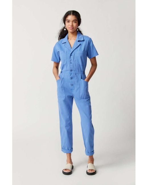 Pistola Blue Grover Short Sleeve Coverall Jumpsuit