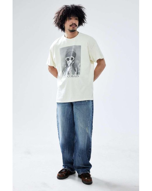 Urban Outfitters White Uo Kurt Cobain T-shirt for men