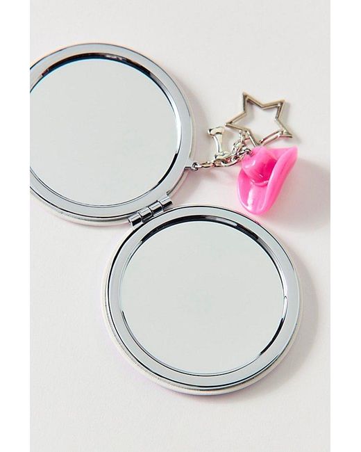 Urban Outfitters Uo Icon Compact Mirror Keychain in Blue | Lyst
