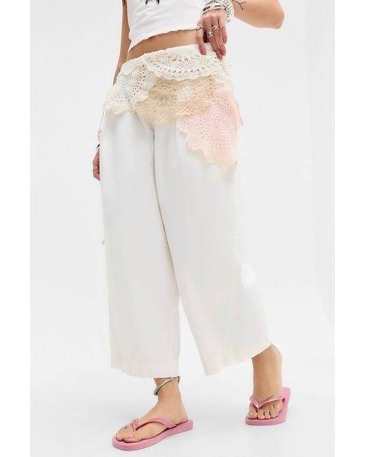 Havaianas White Pink Top Flip Flops
