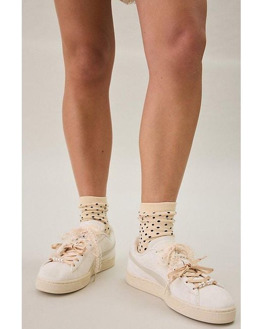 Baggu White Crew Socks