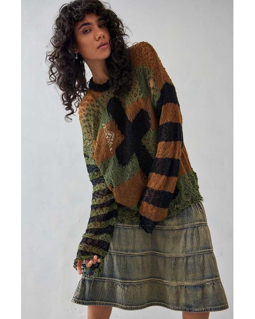 The Ragged Priest Multicolor Cult Knit Jumper Top Xs At Urban Outfitters