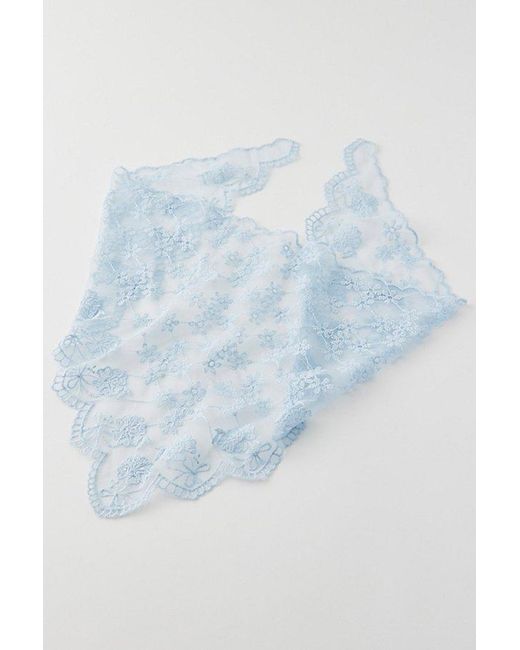 Out From Under Blue Lace Headscarf