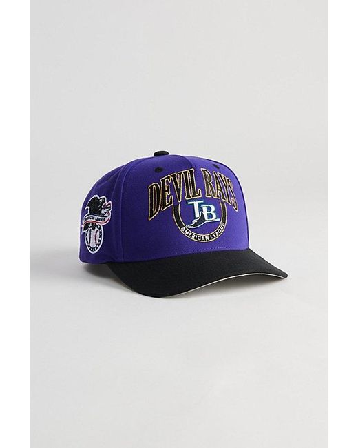 Mitchell & Ness Blue Crown Jewels Pro Tampa Bay Rays Snapback Hat for men