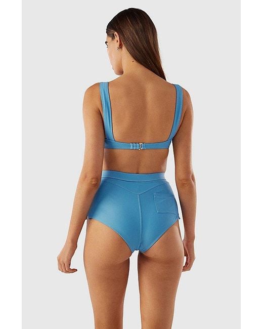 Ookioh Blue Malibu Bikini Bottom