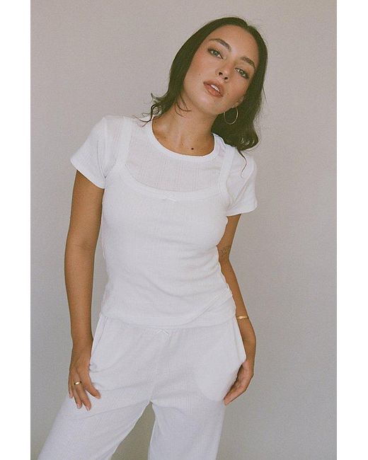 RAT BOI Multicolor Square Neck Pointelle Cami