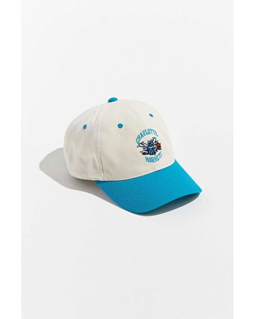 Mitchell & Ness Blue Uo Exclusive Charlotte Hornets Two-tone Baseball Hat for men