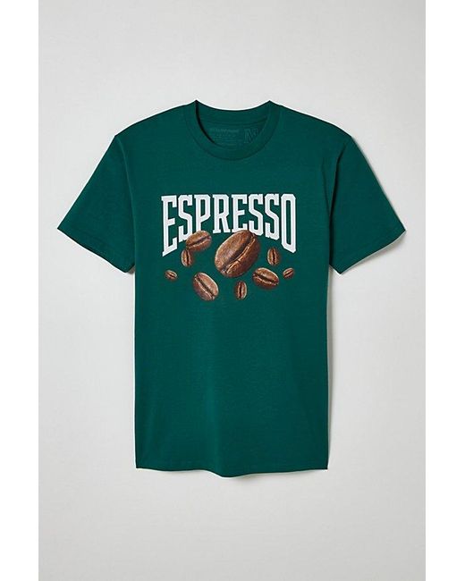 Urban Outfitters Green Espresso Tee for men