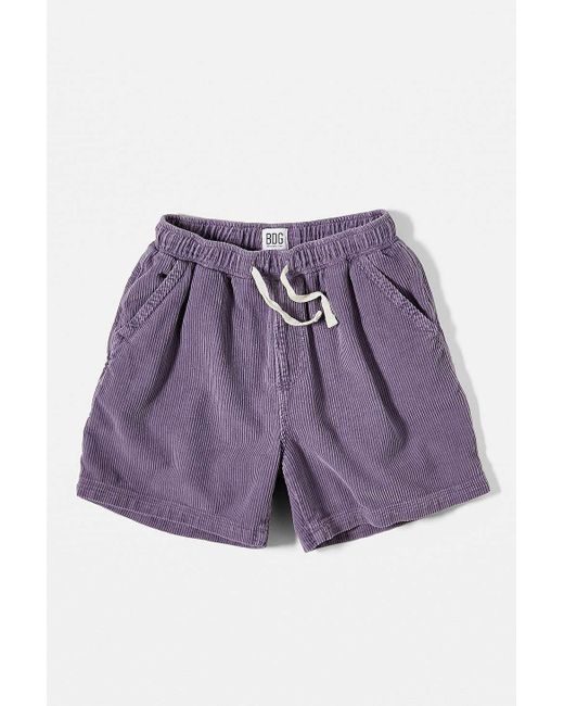 BDG Purple Lilac Corduroy Shorts for men