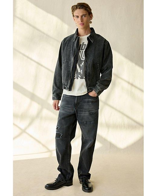 BDG Black Kasper Textured Canvas Jacket for men