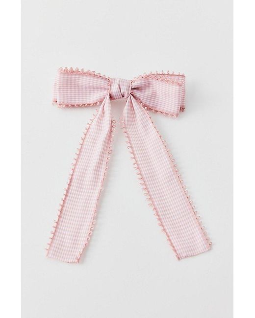 Urban Outfitters Multicolor Gingham Hair Bow Barrette