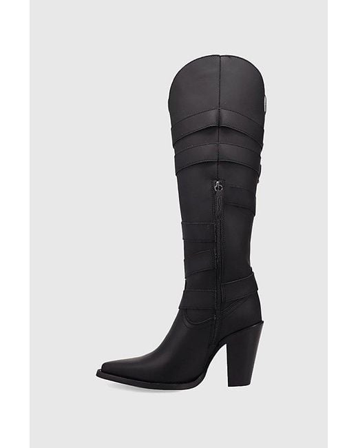 Dingo Black Spurwest Leather Boot