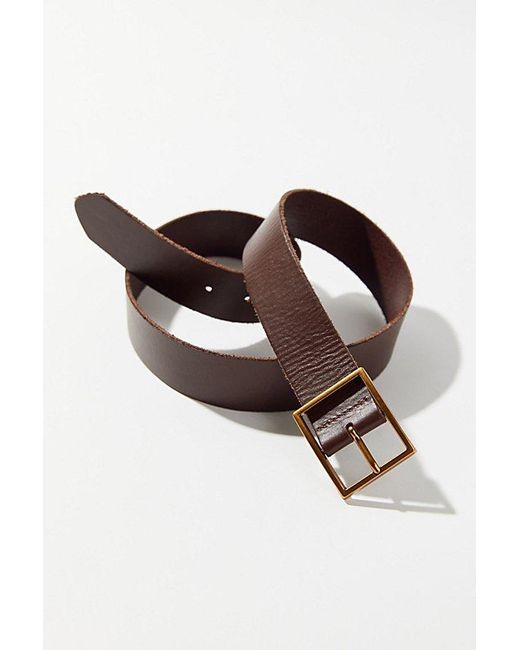 Urban Outfitters Natural Mia Beveled Belt
