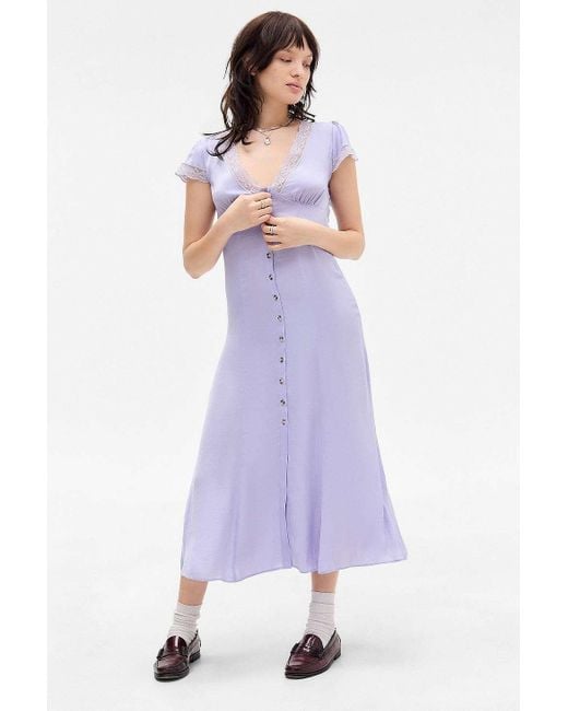 kimchi blue purple dress Purple Kimchi Dresses Kimchi Blue UO Purple Empire Maxi Dress Small
